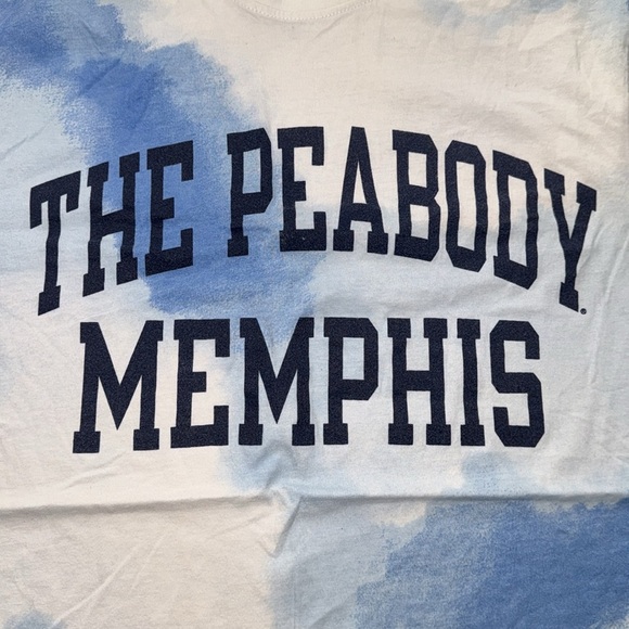 The Peabody Memphis Blue Tie-Dye Short Sleeve T-Shirt Champion Brand Adult MED - Picture 3 of 13